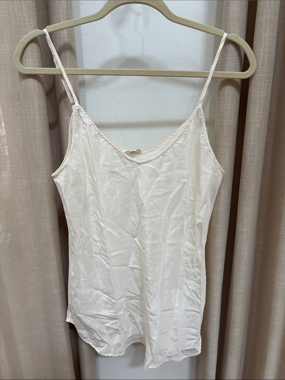 Garnet hill 100% silk tank top